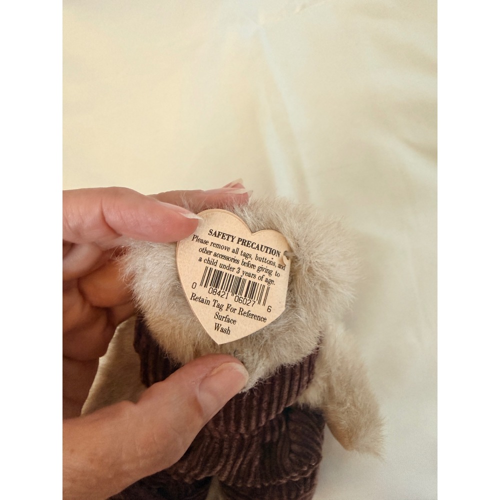 Vtg Ty Attic Treasures Plush Lot of 6 Bears Monkey Clothed Outfits 1993 1996 Tag - Picture 6 of 16
